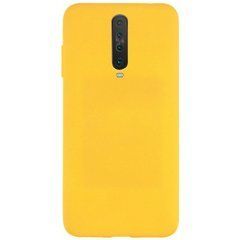 Защитный чехол Liquid Case Full Cover для Xiaomi Redmi K30 / Poco X2 Желтый