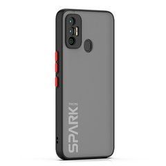 Защитный чехол Сolor Buttons для Tecno Spark 7 Черный