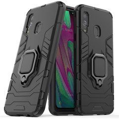 Защитный чехол Strong Guard Ring для Samsung A205F Galaxy A20 / A305F Galaxy A30 2019 Черный