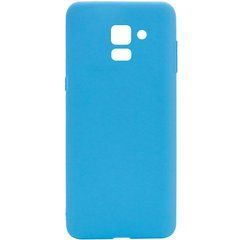 Защитный чехол TPU Softon для Samsung A530 Galaxy A8 2018 Голубой