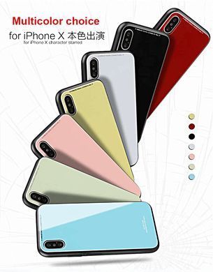 Защитный чехол Glass для iPhone 10 (X) / iPhone XS Красный