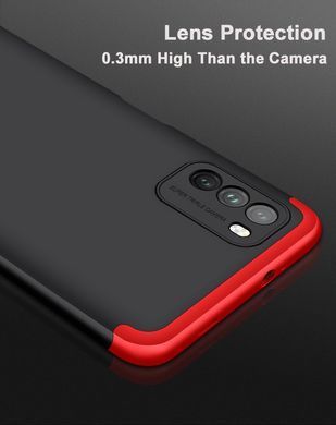 Защитный чехол GKK Full 360 для Xiaomi Poco M3 Синий