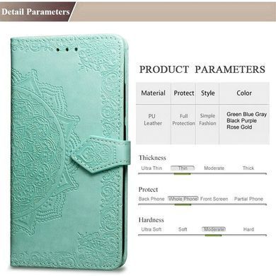 Чохол-книжка Art Book для Xiaomi Redmi 6 Pro / Mi A2 Lite Бірюзовий