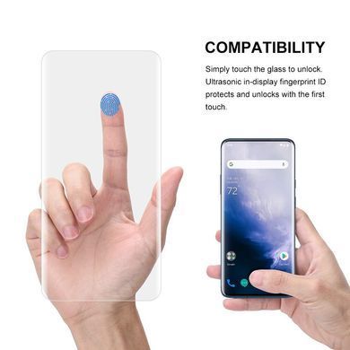 Захисне скло 5D Plus (с УФ лампой) для OnePlus 7 Pro