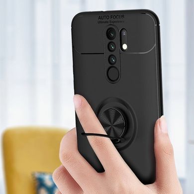 Защитный чехол Color Ring для Xiaomi Redmi 9 Черный