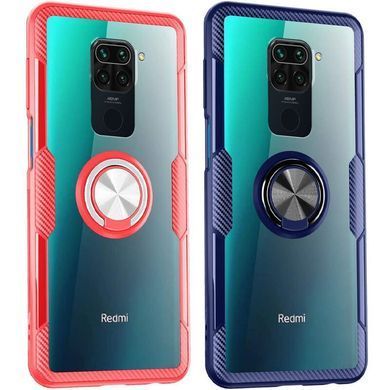 Защитный чехол Crystal Ring для Xiaomi Redmi Note 9 / Redmi 10X Черный