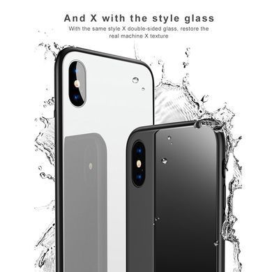 Защитный чехол Glass для iPhone 10 (X) / iPhone XS Красный