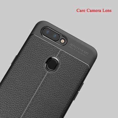 Защитный чехол Leather для Oppo A12 / A5s (AX5s) Черный