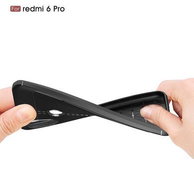 Захисний чохол Leather для Xiaomi Redmi 6 Pro / Mi A2 Lite Чорний