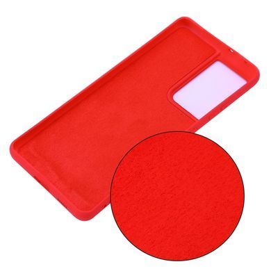 Защитный чехол Liquid Case Full Cover для Samsung Galaxy S21 Ultra Красный