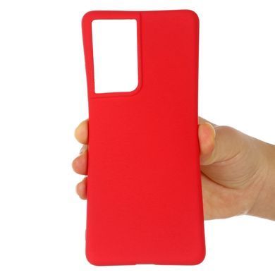 Защитный чехол Liquid Case Full Cover для Samsung Galaxy S21 Ultra Красный