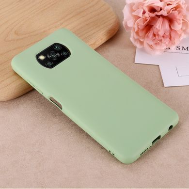 Защитный чехол Liquid Case Full Cover для Xiaomi Poco X3 / X3 NFC / X3 Pro Зеленый