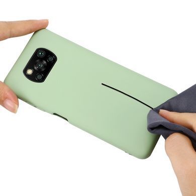 Защитный чехол Liquid Case Full Cover для Xiaomi Poco X3 / X3 NFC / X3 Pro Зеленый