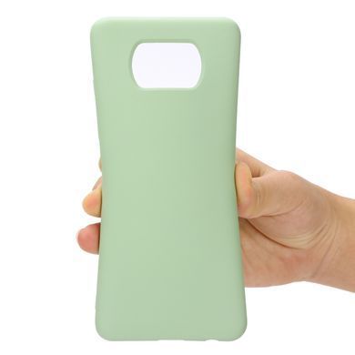 Защитный чехол Liquid Case Full Cover для Xiaomi Poco X3 / X3 NFC / X3 Pro Зеленый