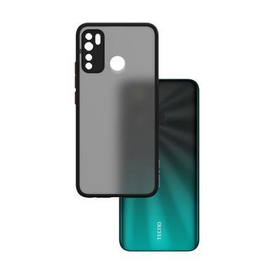 Защитный чехол Сolor Buttons для Tecno Spark 5 Pro Черный