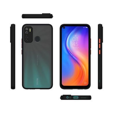 Защитный чехол Сolor Buttons для Tecno Spark 5 Pro Черный