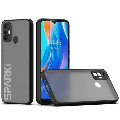 Защитный чехол Сolor Buttons для Tecno Spark 7 Черный