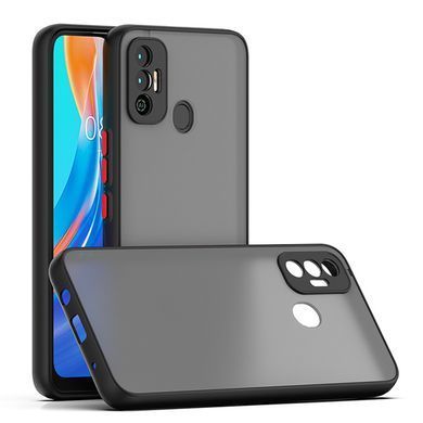 Защитный чехол Сolor Buttons для Tecno Spark 7 Черный