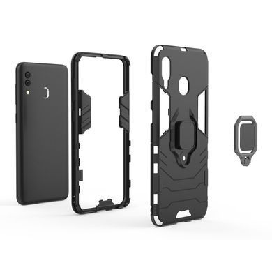 Защитный чехол Strong Guard Ring для Samsung A205F Galaxy A20 / A305F Galaxy A30 2019 Черный