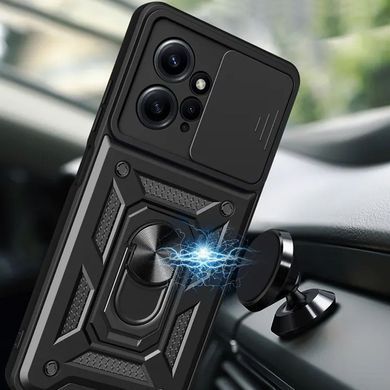 Защитный чехол Kvadrat Ring Lock для Xiaomi Redmi 12 Черный