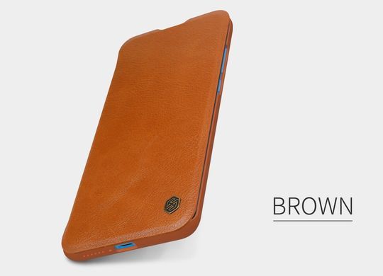 Чохол-книжка Nillkin Qin для Xiaomi Mi 10 / Mi 10 Pro Коричневий