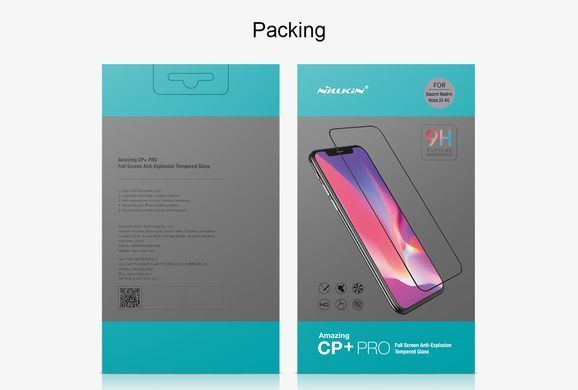 Защитное стекло Nillkin CP+PRO для Xiaomi Redmi Note 10 / Redmi Note 10S / Poco M5s Черный