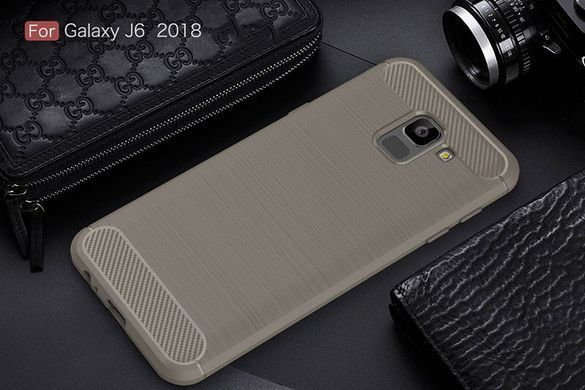 Защитный чехол iPaky Slim TPU для Samsung J600 Galaxy J6 2018 Серый