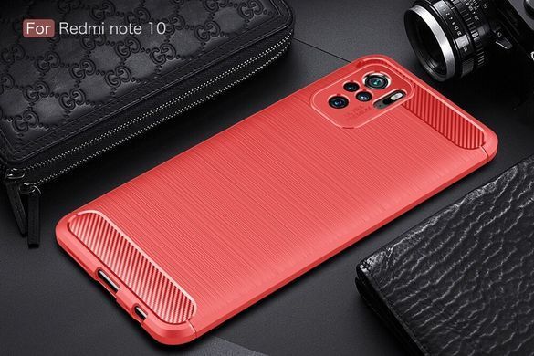 Защитный чехол Slim TPU для Xiaomi Redmi Note 10 / Redmi Note 10S / Poco M5s Красный