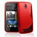 Чехол TPU S-line для HTC Desire 501 Красный