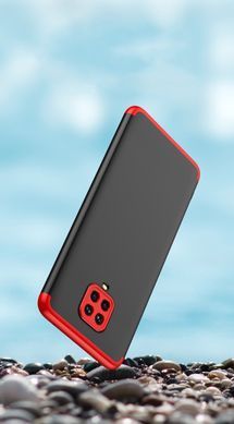 Захисний чохол GKK Full 360 для Xiaomi Redmi Note 9 Pro / Redmi Note 9S / Redmi Note 9 Pro Max Чорний / Червоний