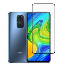 Защитное стекло 3D Plus для Xiaomi Redmi Note 9 / Redmi 10X Черный