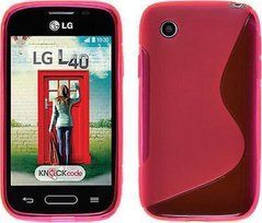 Чехол TPU S-line для LG D160 / D170 L40 Розовый