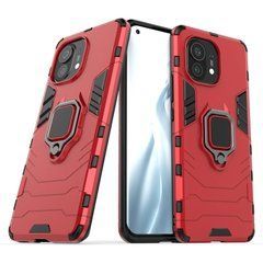 Защитный чехол Strong Guard Ring для Xiaomi Mi 11 Красный