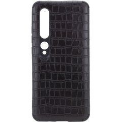 Защитный чехол TPU Croco для Xiaomi Mi 10 / Mi 10 Pro Черный