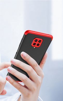 Захисний чохол GKK Full 360 для Xiaomi Redmi Note 9 Pro / Redmi Note 9S / Redmi Note 9 Pro Max Чорний / Червоний