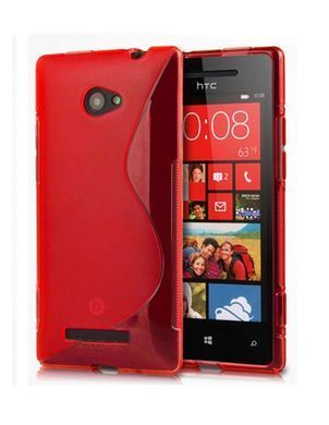 Чехол TPU S-line для HTC 8S Красный
