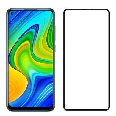 Защитное стекло 3D Plus для Xiaomi Redmi Note 9 / Redmi 10X Черный