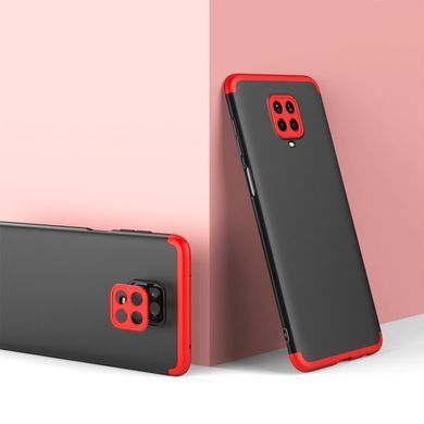 Захисний чохол GKK Full 360 для Xiaomi Redmi Note 9 Pro / Redmi Note 9S / Redmi Note 9 Pro Max Чорний / Червоний