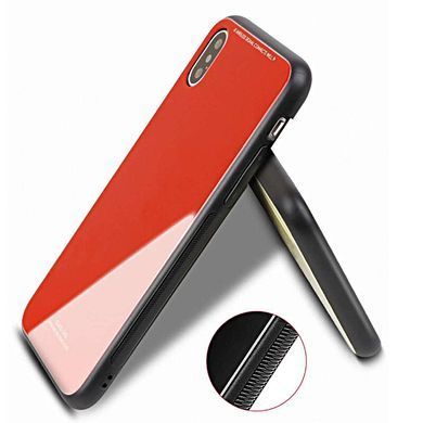 Защитный чехол Glass для iPhone 10 (X) / iPhone XS Красный