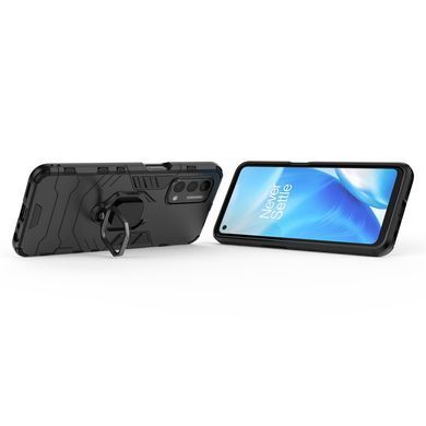 Защитный чехол Strong Guard Ring для Oppo A74 4G Черный