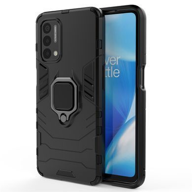 Защитный чехол Strong Guard Ring для Oppo A74 4G Черный
