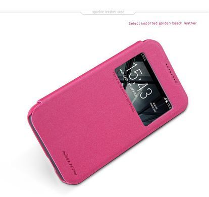 Чехол-книжка Nillkin Sparkle для HTC Desire 320 Розовый