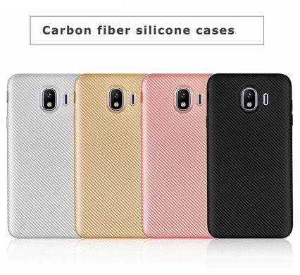 Защитный чехол Carbon TPU для Samsung J250 Galaxy J2 Pro 2018 Черный