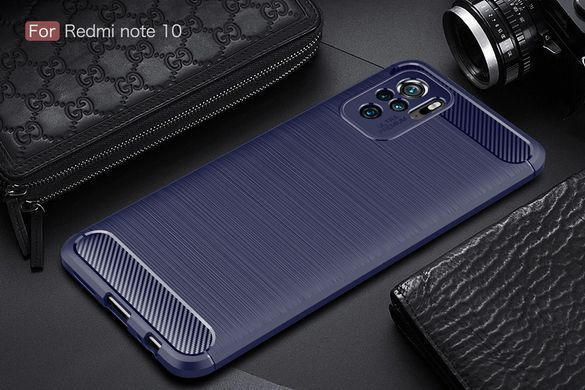 Защитный чехол Slim TPU для Xiaomi Redmi Note 10 / Redmi Note 10S / Poco M5s Синий