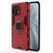 Защитный чехол Strong Guard Ring для Xiaomi Mi 11 Красный