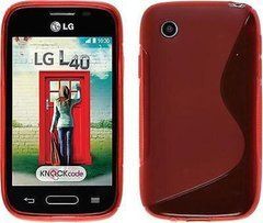 Чехол TPU S-line для LG D160 / D170 L40 Красный