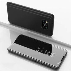 Чехол-книжка Clear View Mirror для Xiaomi Poco X3 / X3 NFC / X3 Pro Черный
