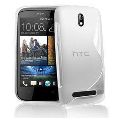 Чехол TPU S-line для HTC Desire 501 Белый