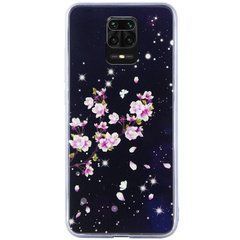 Захисний чохол Fantasy з глянцевими торцями для Xiaomi Redmi Note 9s / Redmi Note 9 Pro / Redmi Note 9 Pro Max (цвітіння) Фіолетовий