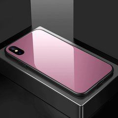 Захисний чохол Glass для iPhone 10 (X) / iPhone XS Рожевий